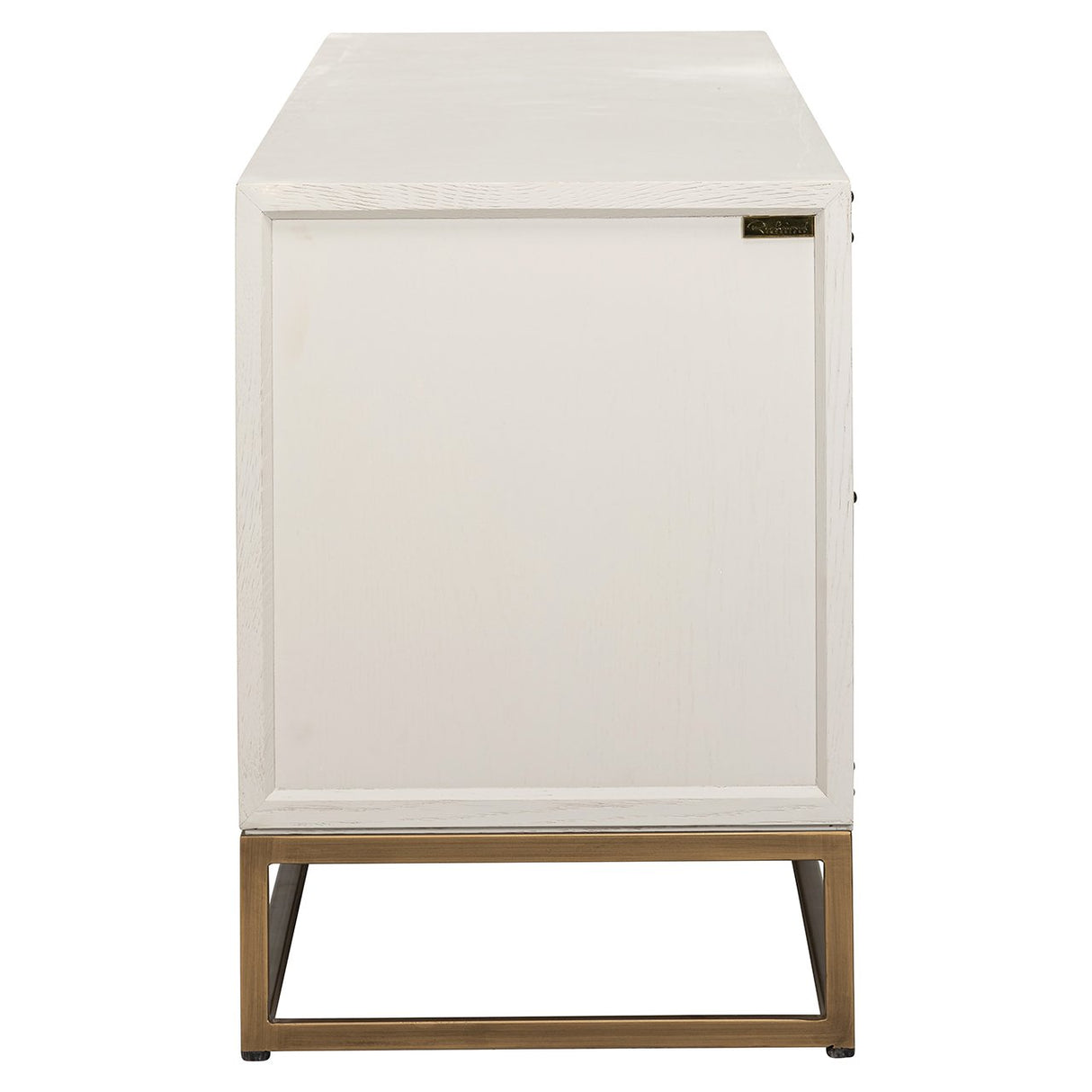 TV-meubel Whitebone brass 4-deuren 200 (Verona Grey) van Richmond Interiors – Luxe comfort op maat van PureWonen. Vraag naar de beste prijs.