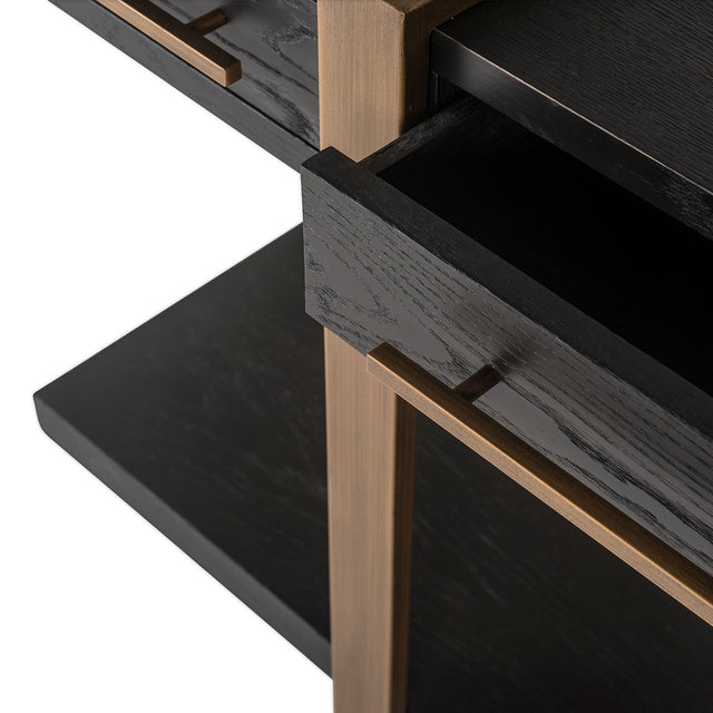 Dressoir Cambon 3-laden (Dark coffee) van Richmond Interiors – Luxe comfort op maat van PureWonen. Vraag naar de beste prijs.