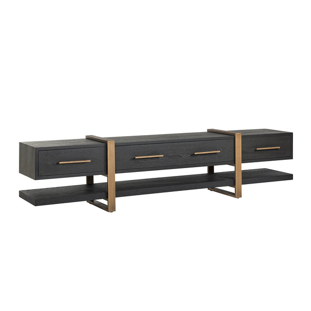 TV-dressoir Cambon 3-laden (Dark coffee) van Richmond Interiors – Luxe comfort op maat van PureWonen. Vraag naar de beste prijs.