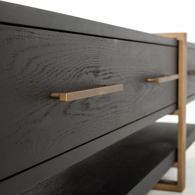 TV-dressoir Cambon 3-laden (Dark coffee) van Richmond Interiors – Luxe comfort op maat van PureWonen. Vraag naar de beste prijs.