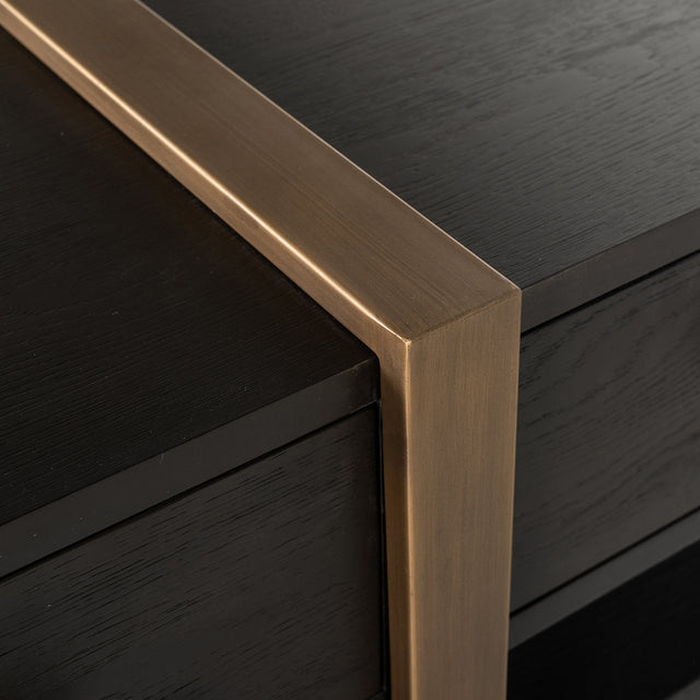 TV-dressoir Cambon 3-laden (Dark coffee) van Richmond Interiors – Luxe comfort op maat van PureWonen. Vraag naar de beste prijs.