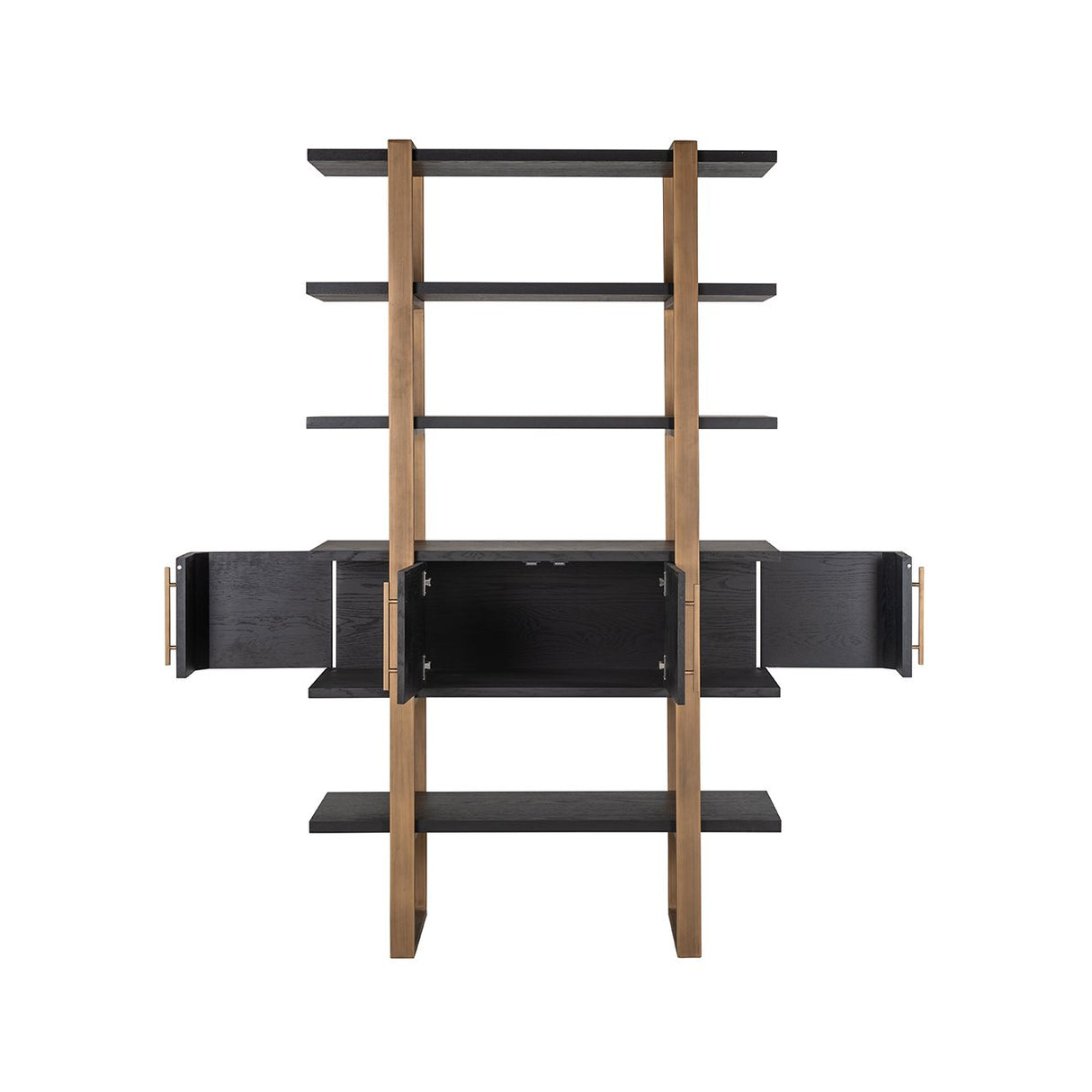 Wandkast Cambon 4-deuren 4-planken (Dark coffee) van Richmond Interiors – Luxe comfort op maat van PureWonen. Vraag naar de beste prijs.