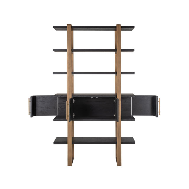 Wandkast Cambon 4-deuren 4-planken (Dark coffee) van Richmond Interiors – Luxe comfort op maat van PureWonen. Vraag naar de beste prijs.