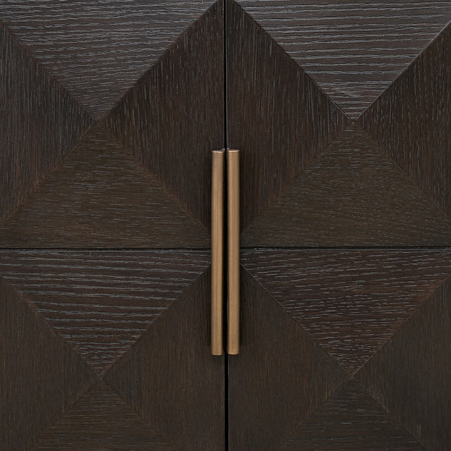 Tv-dressoir Claremont 4-deurs (Brown) van Richmond Interiors – Luxe comfort op maat van PureWonen. Vraag naar de beste prijs.