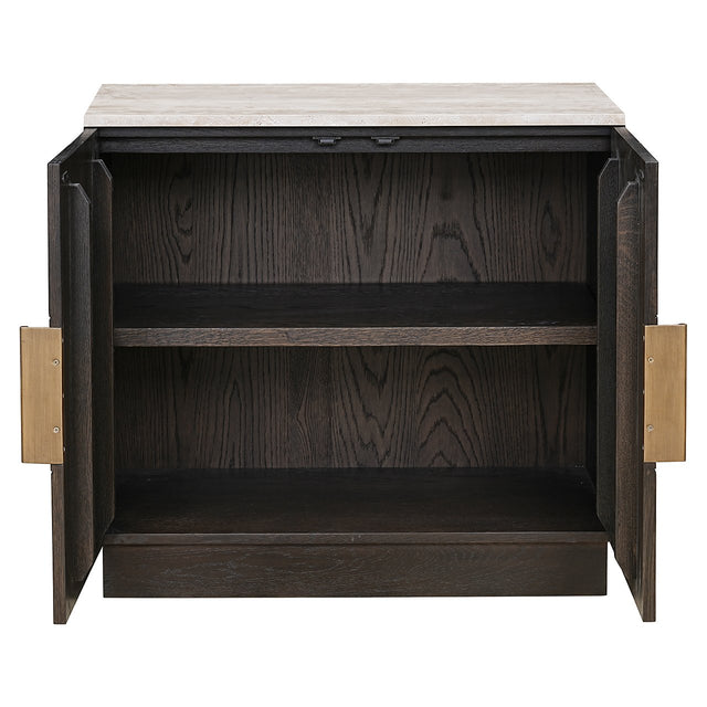 Dressoir Claremont 2-deurs (Brown) van Richmond Interiors – Luxe comfort op maat van PureWonen. Vraag naar de beste prijs.