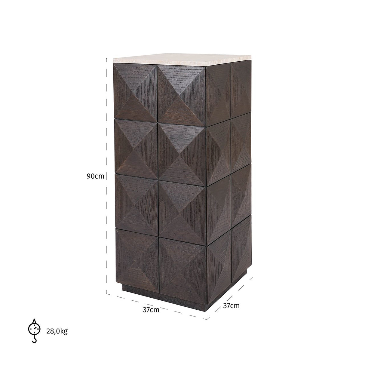 Pilaar Claremont (Brown) van Richmond Interiors – Luxe comfort op maat van PureWonen. Vraag naar de beste prijs.