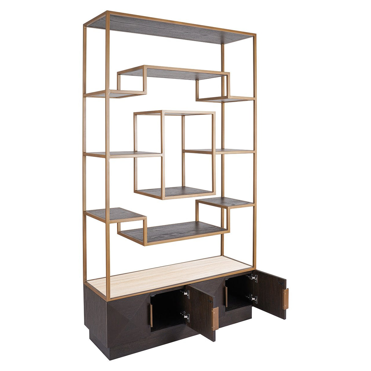 Wandkast Claremont (Brown) van Richmond Interiors – Luxe comfort op maat van PureWonen. Vraag naar de beste prijs.