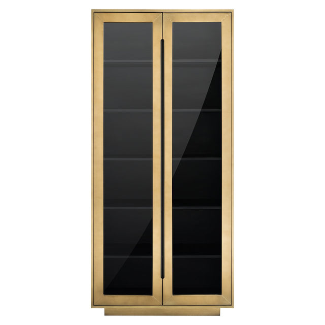 Wandkast Finsbury 2-deurs (Black/gold) van Richmond Interiors – Luxe comfort op maat van PureWonen. Vraag naar de beste prijs.