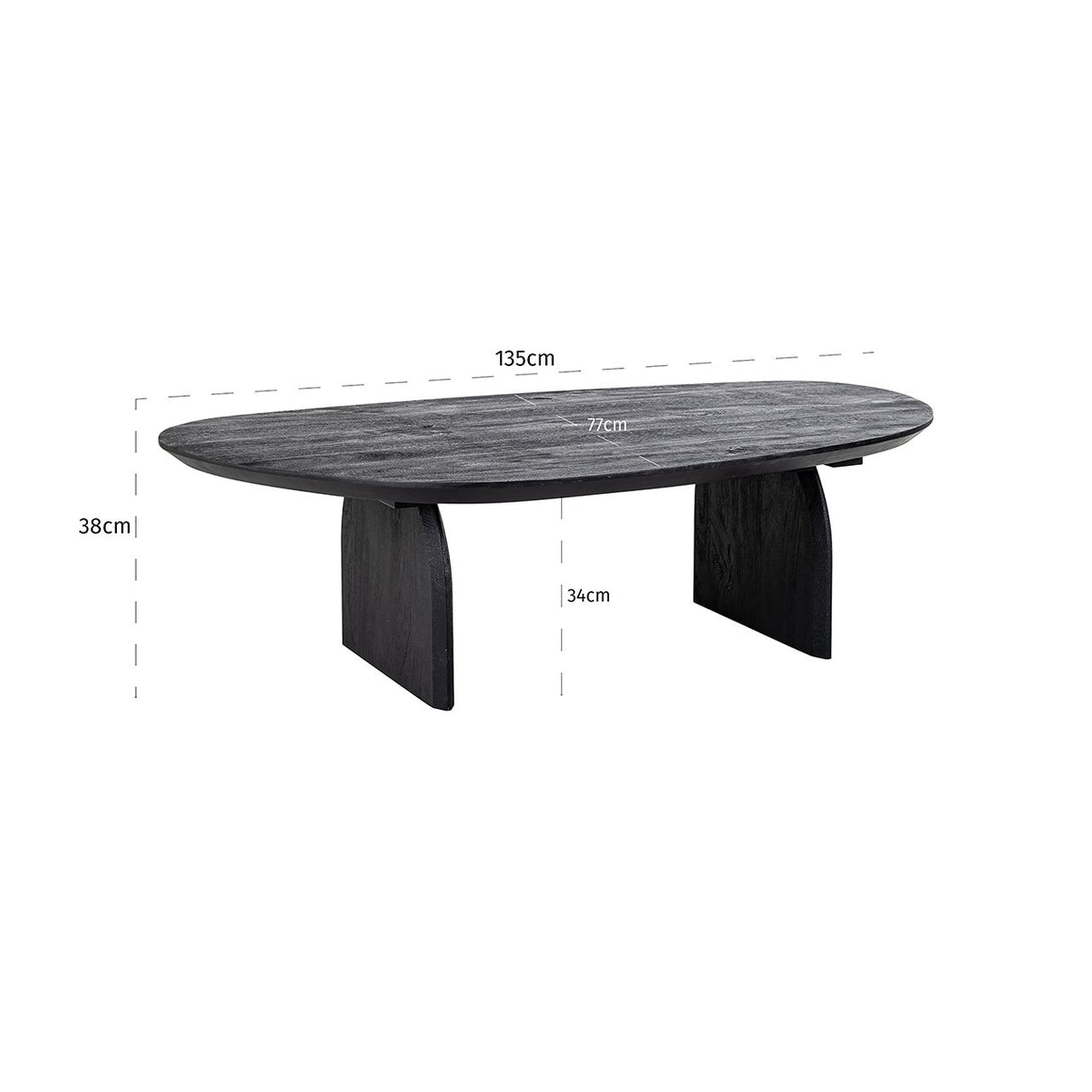 Salontafel Hudson (Black) van Richmond Interiors – Luxe comfort op maat van PureWonen. Vraag naar de beste prijs.