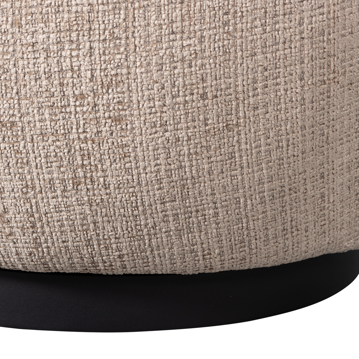 Woolly Draaifauteuil Chenille Zand