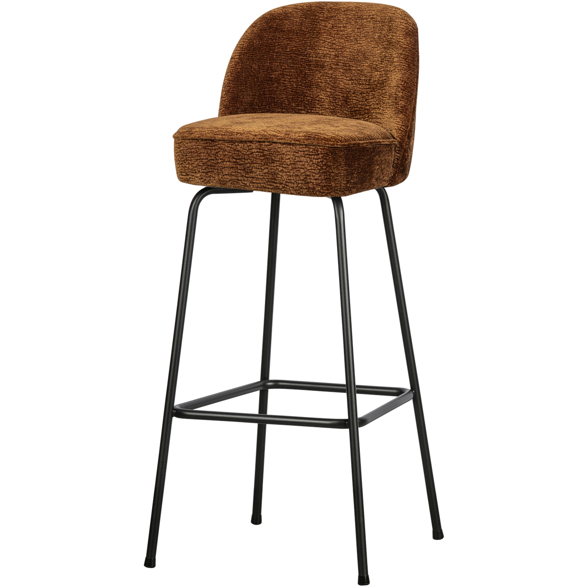 Vogue Barstoel 80 Cm 3 D Chenille Middenbruin