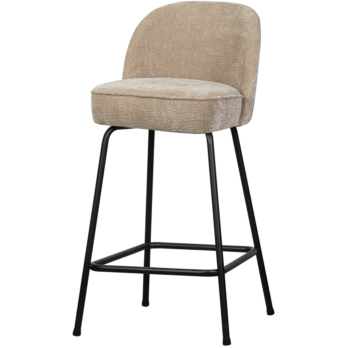 Vogue Barstoel 65 Cm 3 D Chenille Zand