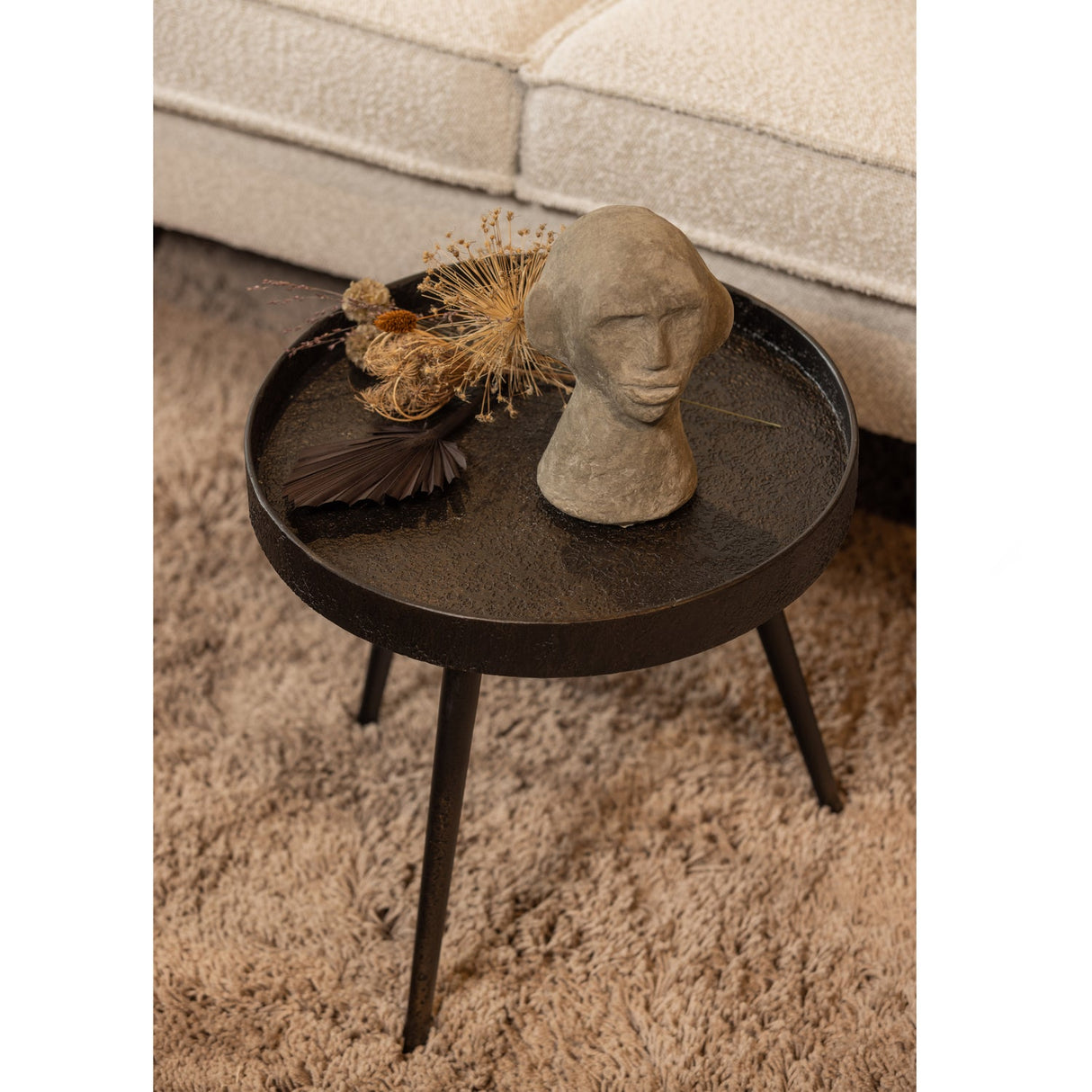Bounds Bijzettafel M Hout/Metaal Antique Goud 41 Xo41 Cm