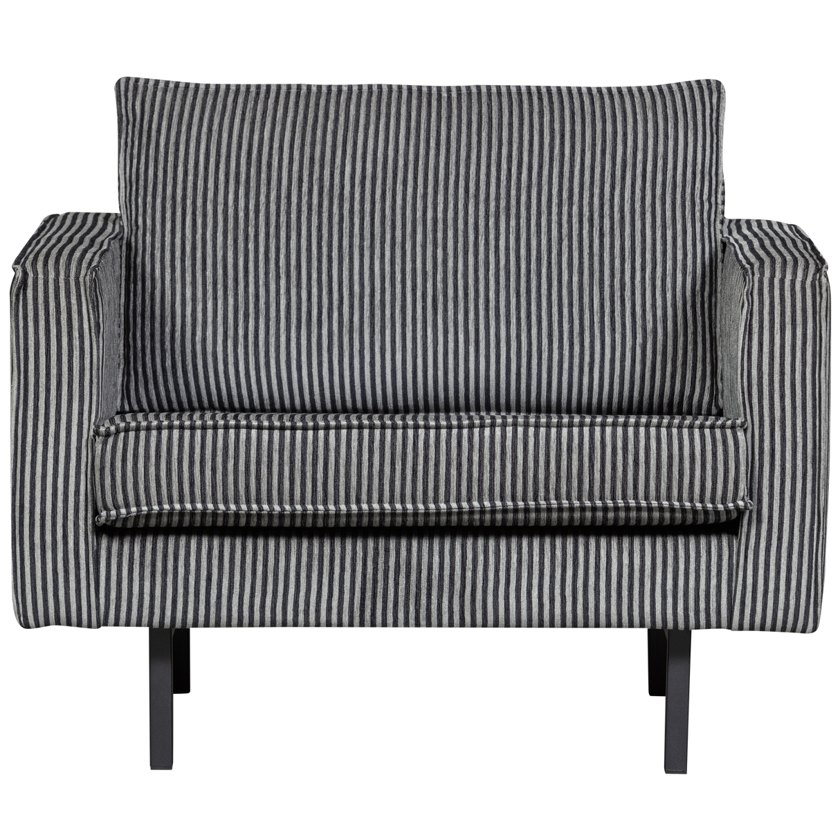 Rodeo Fauteuil Streep Zwart/Grijs