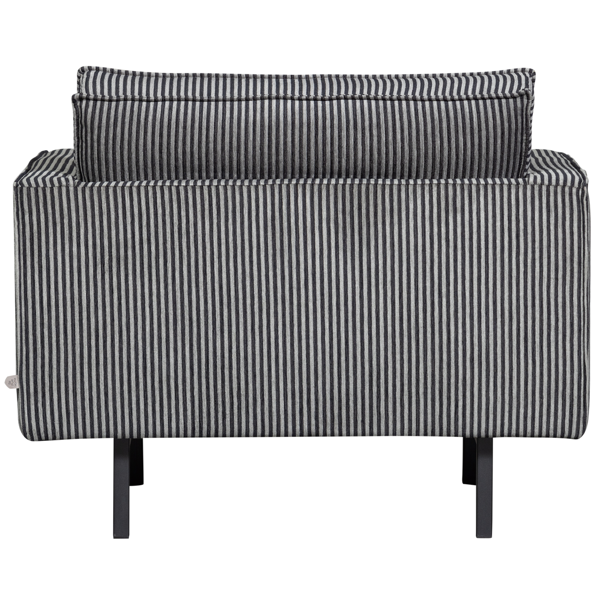 Rodeo Fauteuil Streep Zwart/Grijs