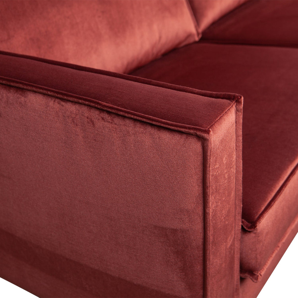 Rodeo Chaise Longue Bank Rechts Velvet Kastanje