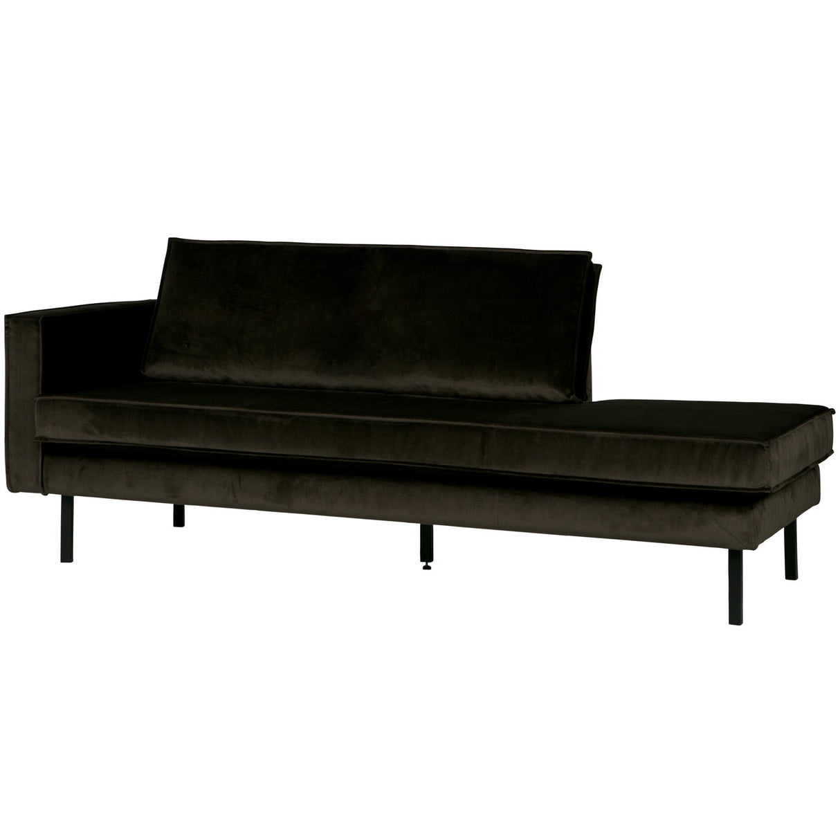 Rodeo Daybed Links Velvet Donkergroen