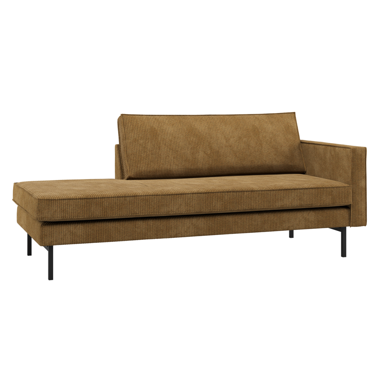 Rodeo Daybed Rechts Ribstof Honinggeel
