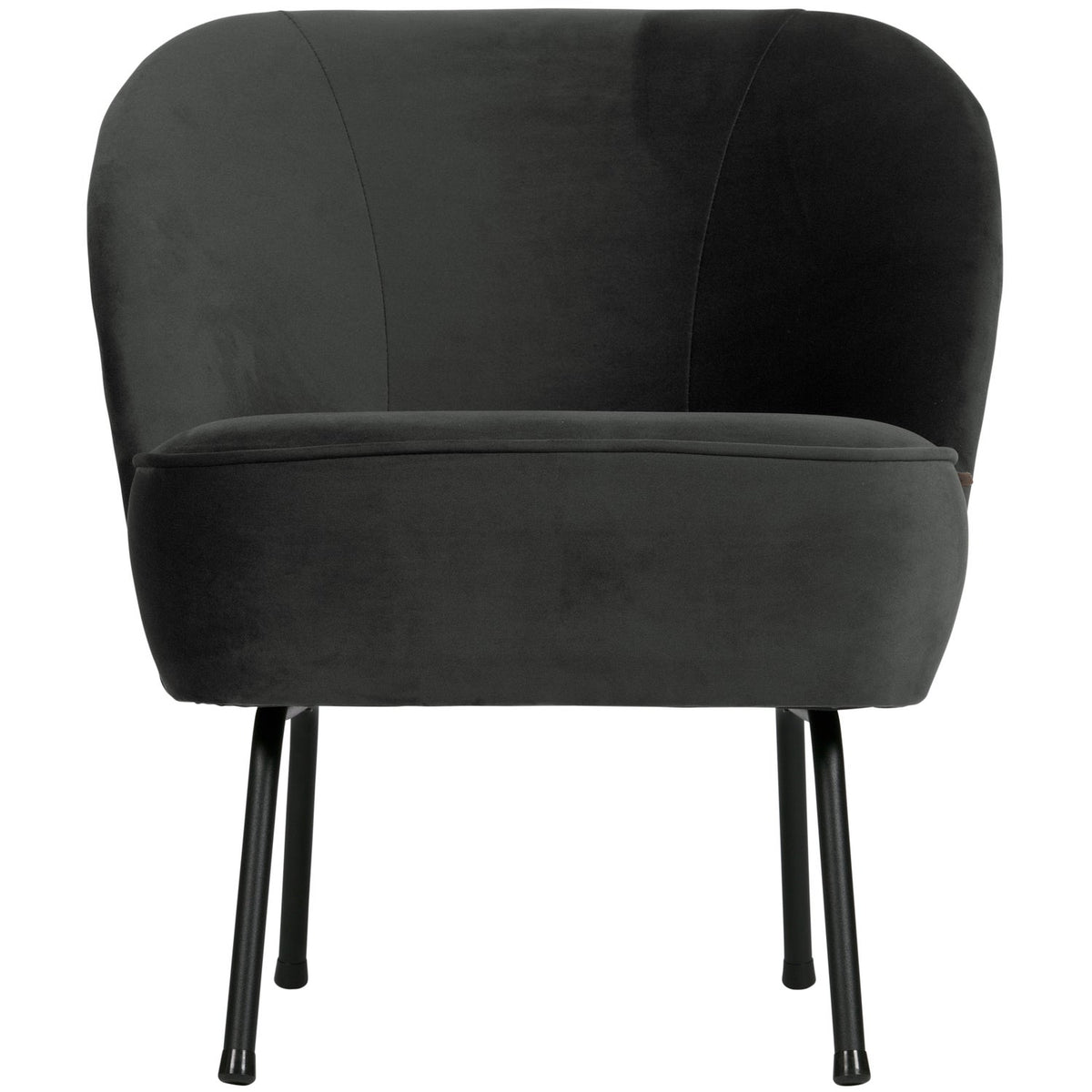 Vogue Fauteuil Velvet Zwart