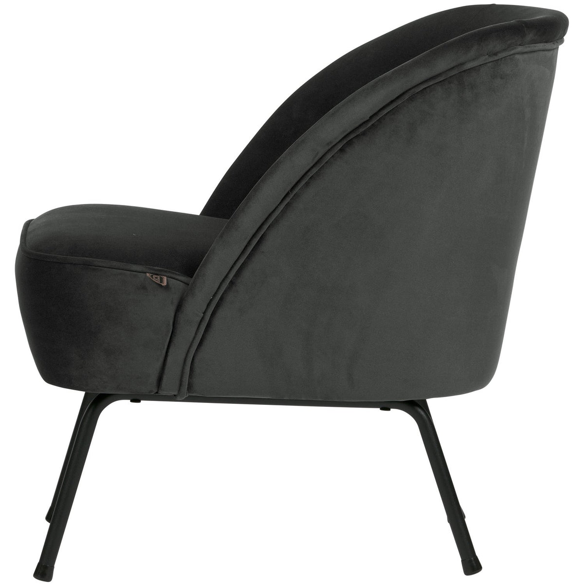 Vogue Fauteuil Velvet Zwart
