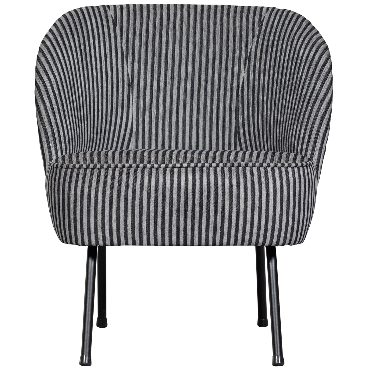 Vogue Fauteuil Streep Zwart/Grijs