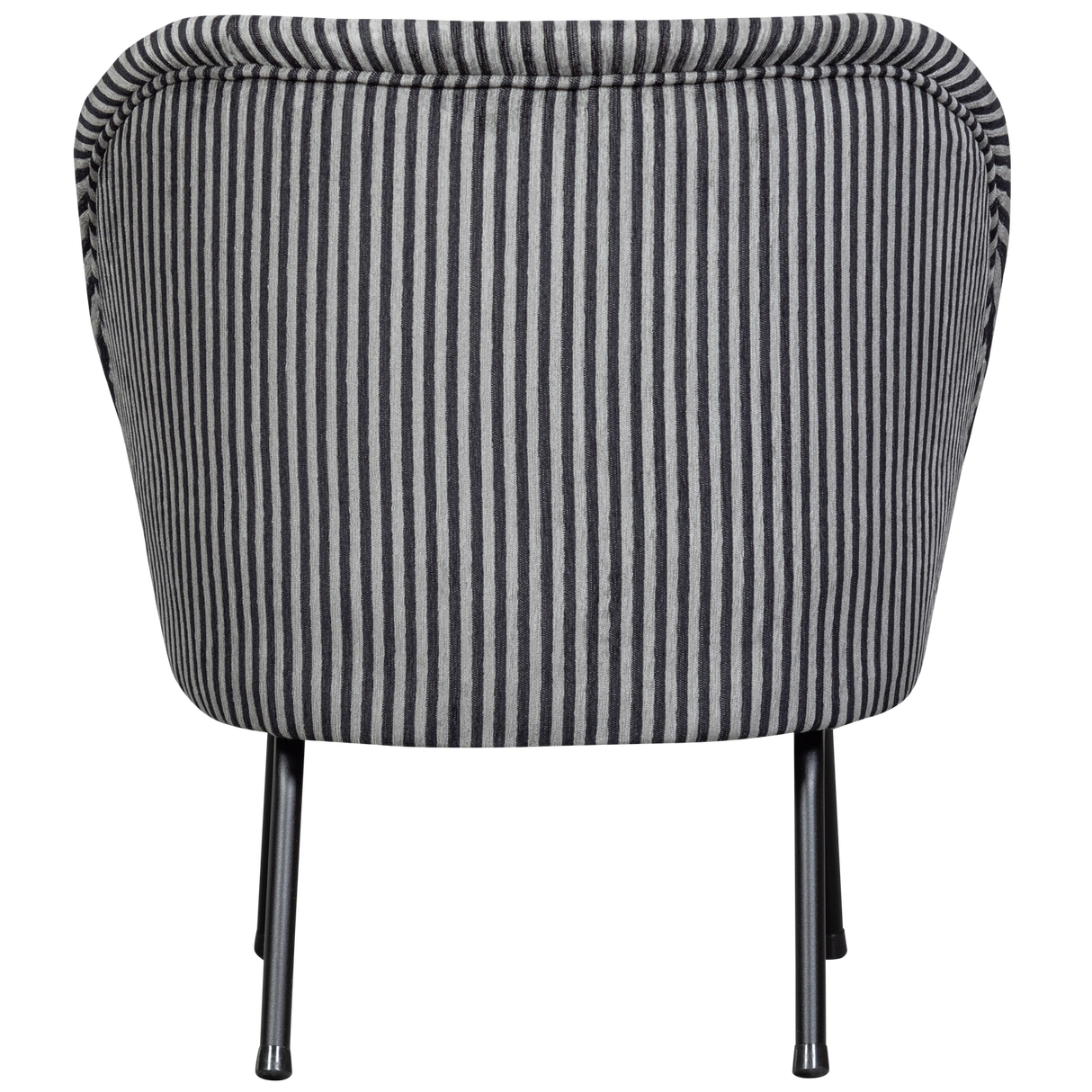 Vogue Fauteuil Streep Zwart/Grijs