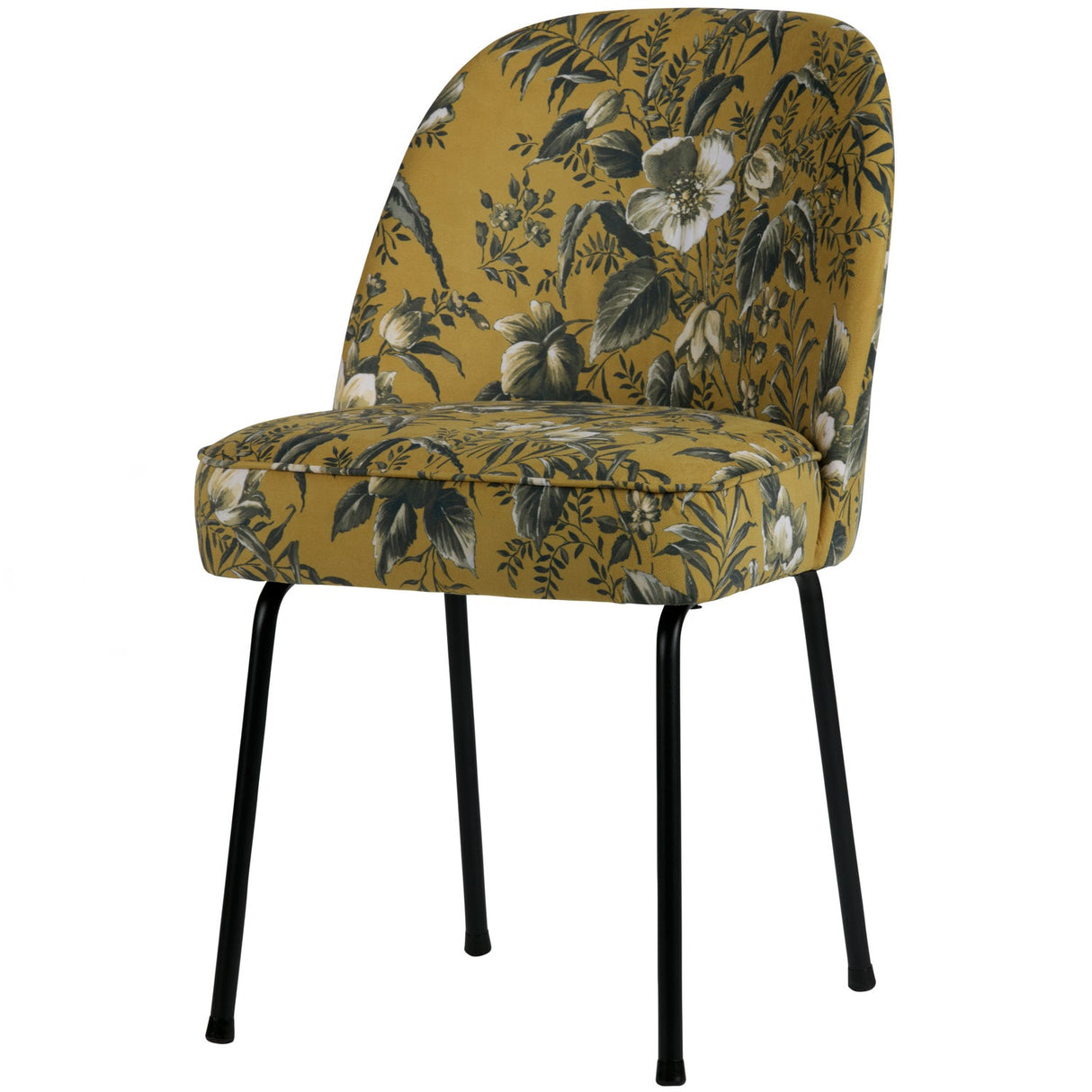 Vogue Eetkamerstoel Velvet Poppy Mosterd