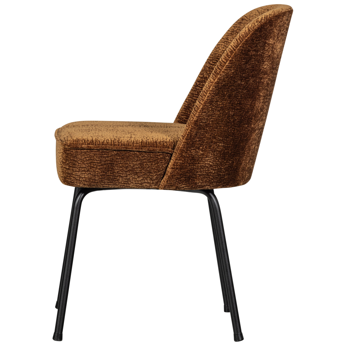 Vogue Eetkamerstoel 3 D Chenille Middenbruin