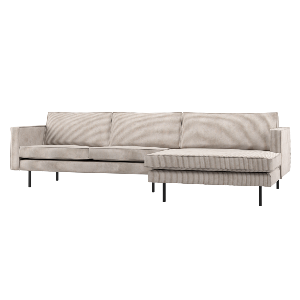 Rodeo Chaise Longue Bank Rechts Ribstof Ecru