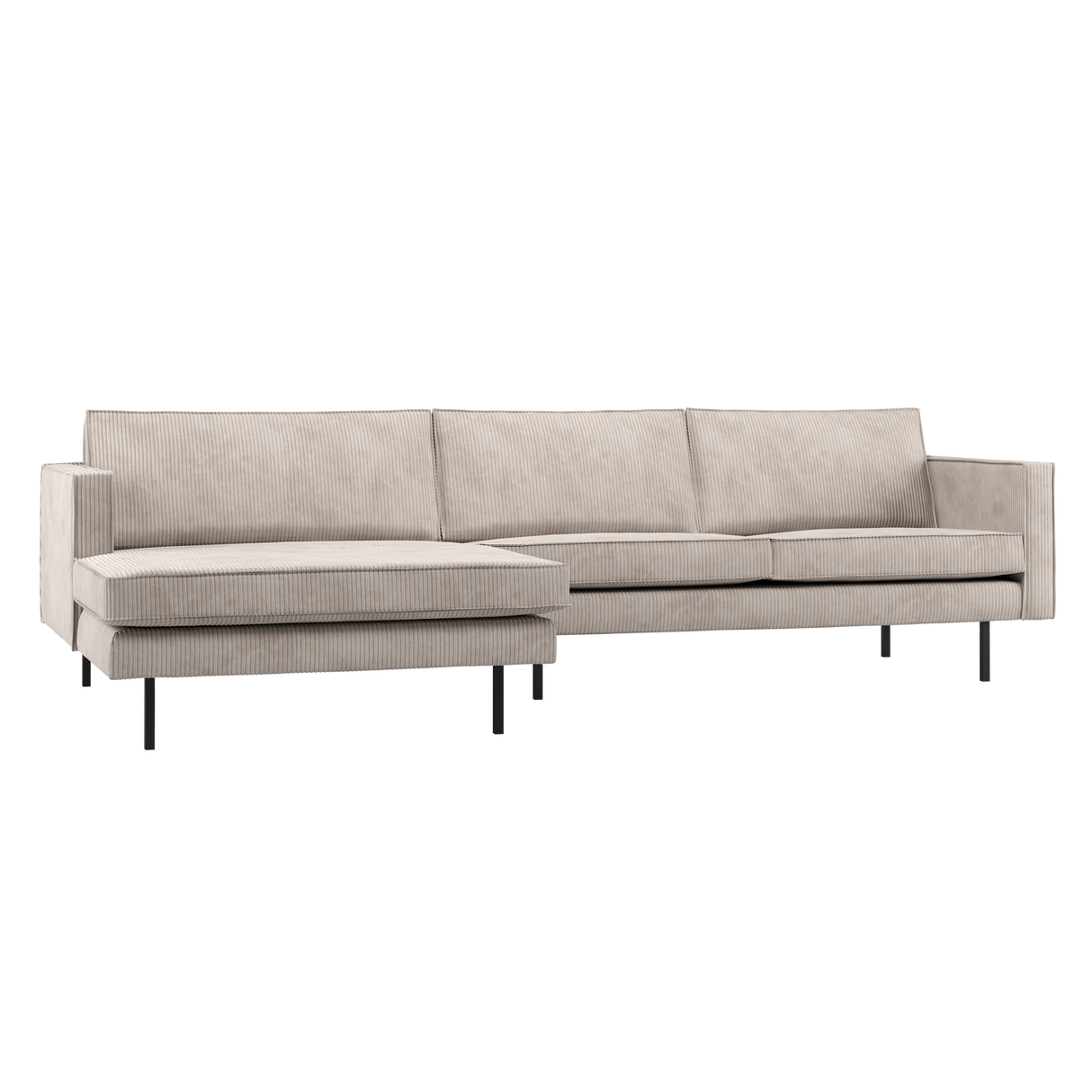 Rodeo Chaise Longue Bank Links Ribstof Ecru