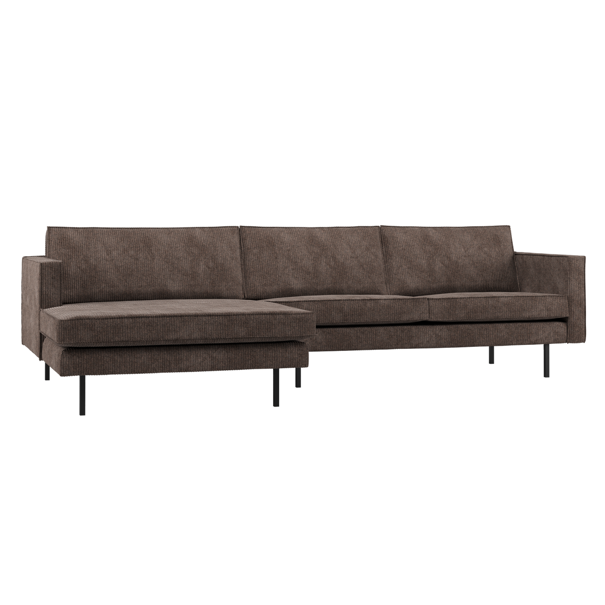 Rodeo Chaise Longue Bank Links Ribstof Bruin