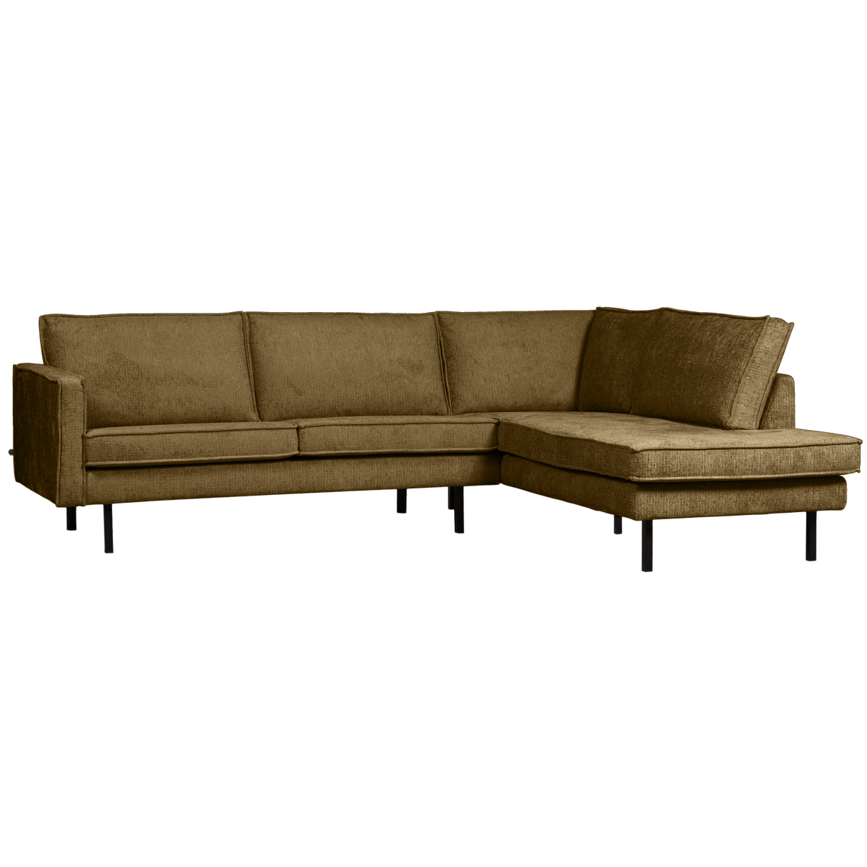 Rodeo Hoekbank Rechts Structure Velvet Brass