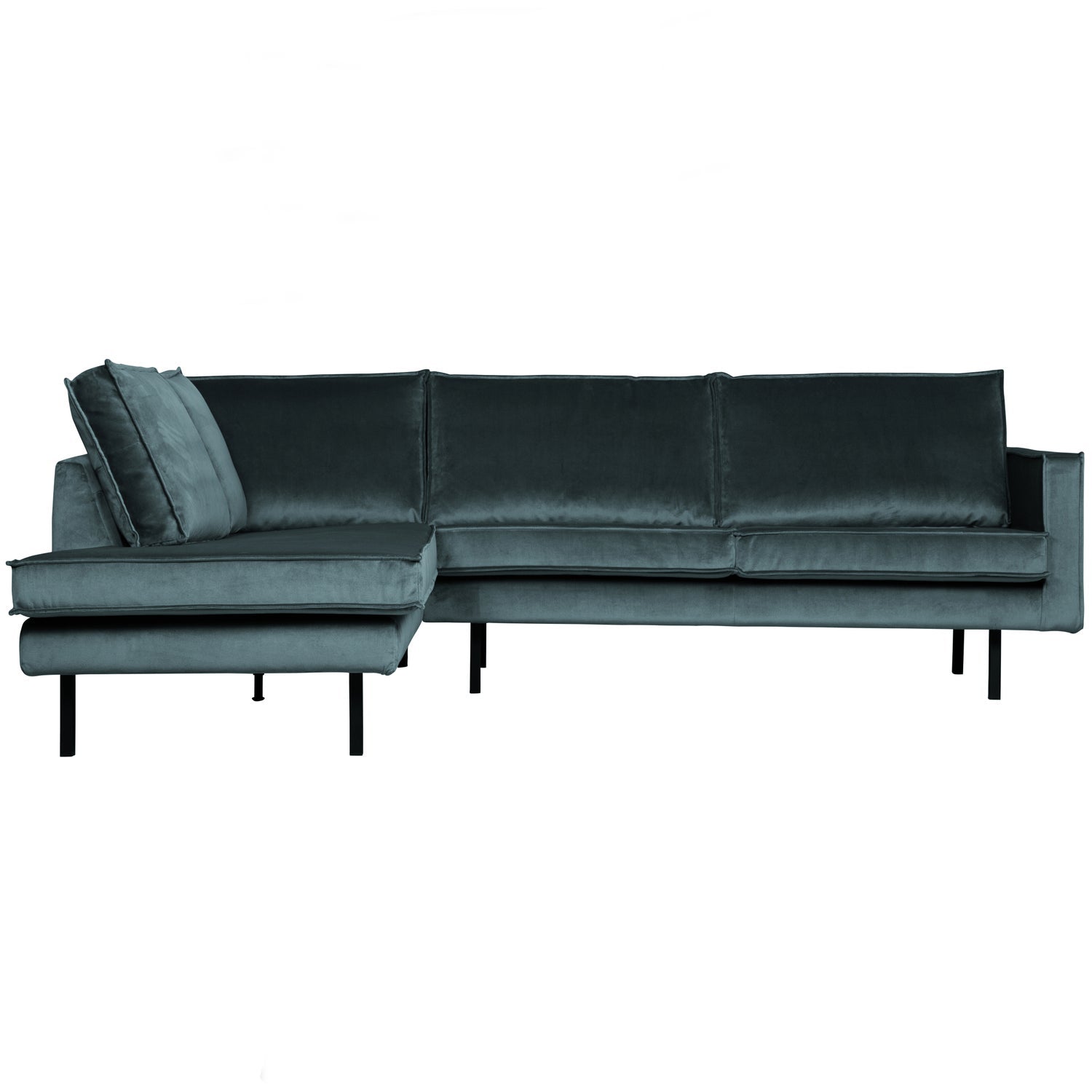 Rodeo Hoekbank Links Velvet Groenblauw