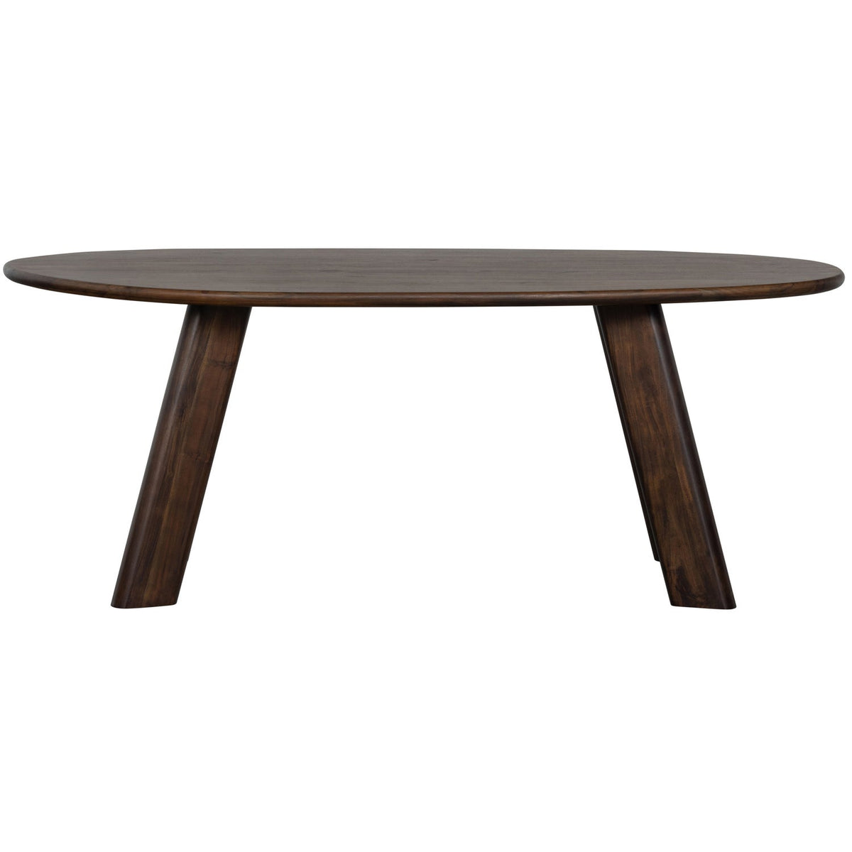 Roundly Eettafel/Bureau Mango Hout Walnoot 200 X100