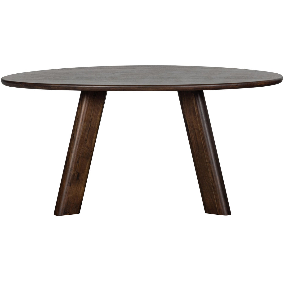 Roundly Eettafel/Bureau Mango Hout Walnoot 160 X110