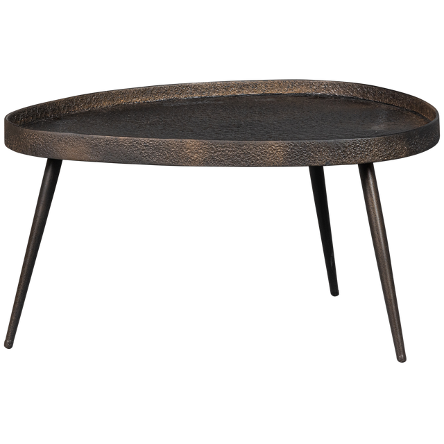 Crude Bijzettafels Antique Brons Set Van 2