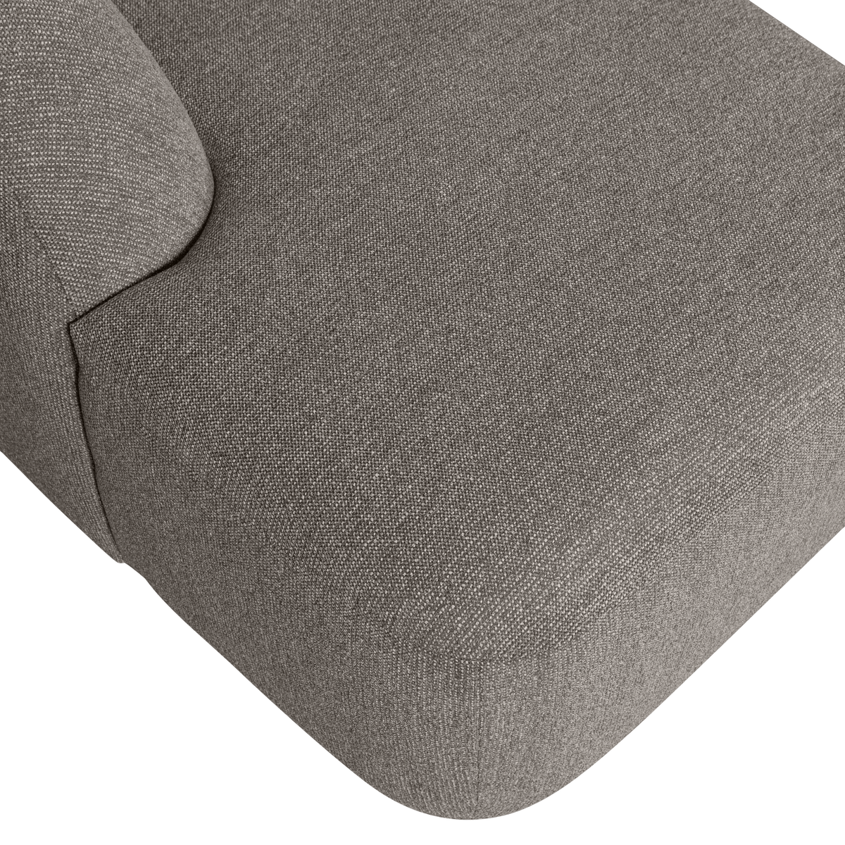 Sloping U Vorm Bank Grijs Melange