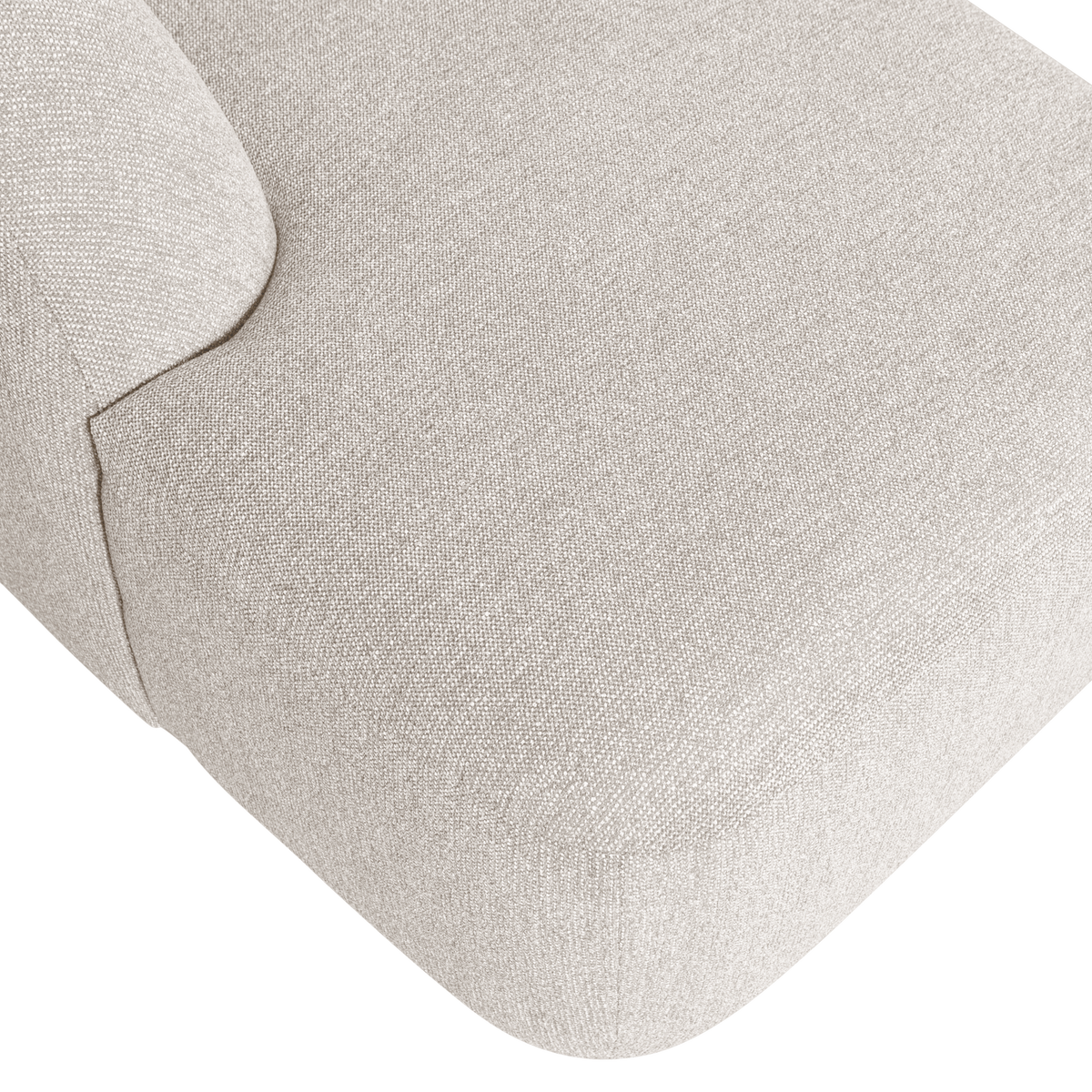 Sloping U Vorm Bank Pearl Melange