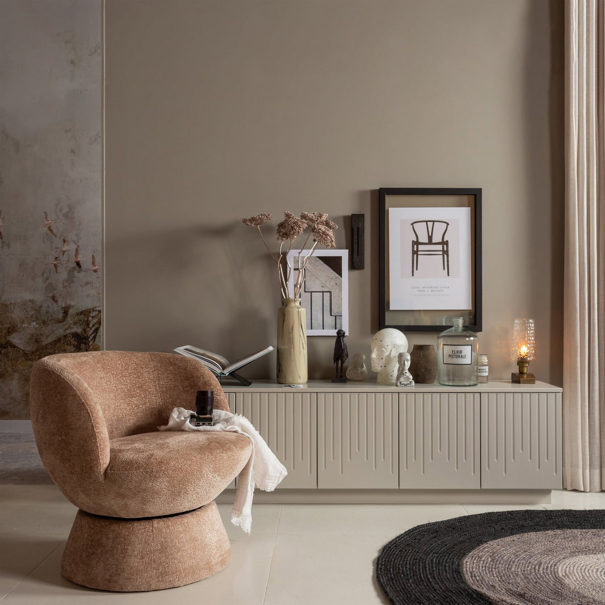 Shuffle Draaifauteuil Naturel