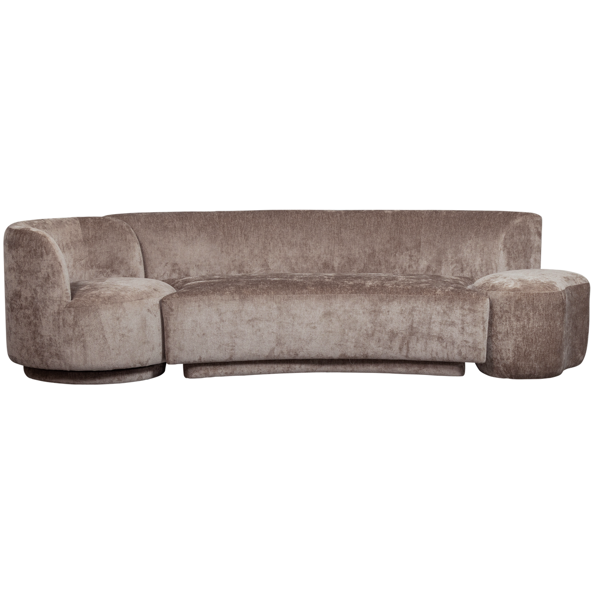 Combi Popular: Bankje + Fauteuil + Poef Taupe