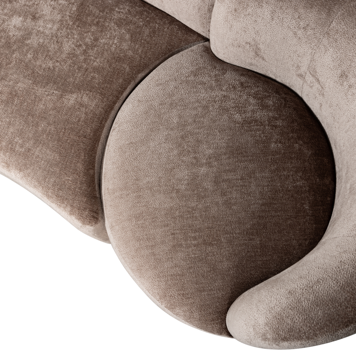 Combi Popular: Bankje + Fauteuil + Poef Taupe