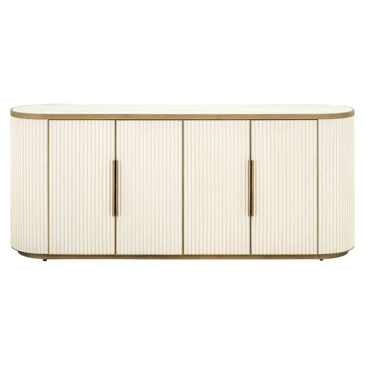 Dressoir Tivoli 4-deurs (White) van Richmond Interiors – Luxe comfort op maat van PureWonen. Vraag naar de beste prijs.