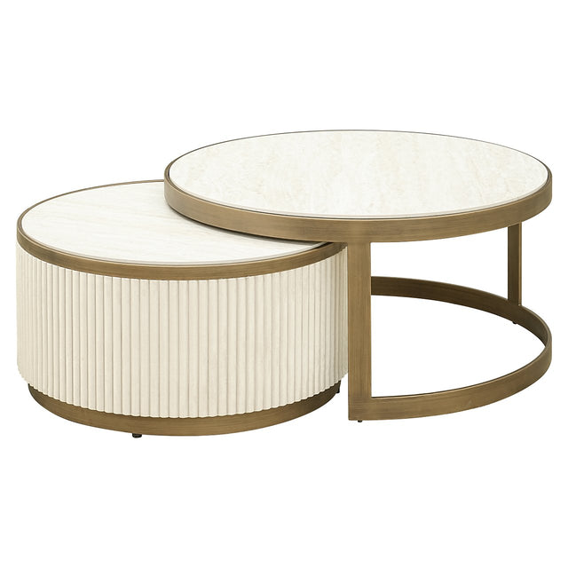 Salontafel Tivoli set van 2 (White) van Richmond Interiors – Luxe comfort op maat van PureWonen. Vraag naar de beste prijs.