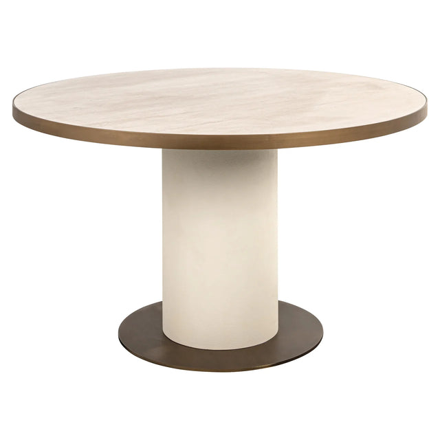 Eettafel Tivoli white 130Ø