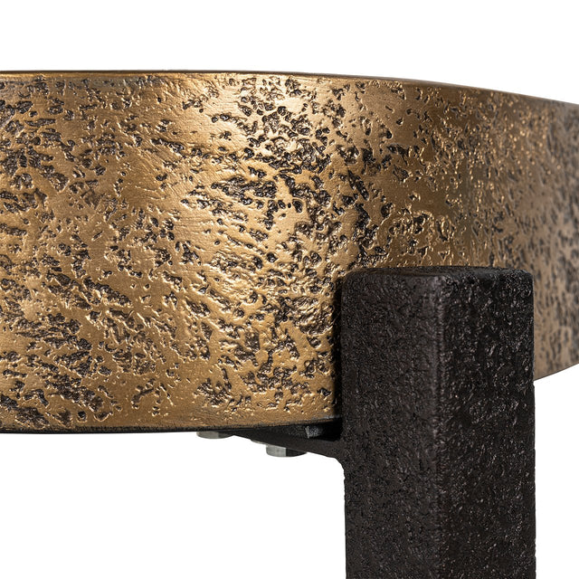 Bijzettafel Declan (Black/gold) van Richmond Interiors – Luxe comfort op maat van PureWonen. Vraag naar de beste prijs.