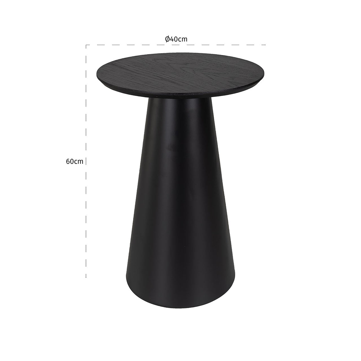 Bijzettafel Jazz (Black) van Richmond Interiors – Luxe comfort op maat van PureWonen. Vraag naar de beste prijs.