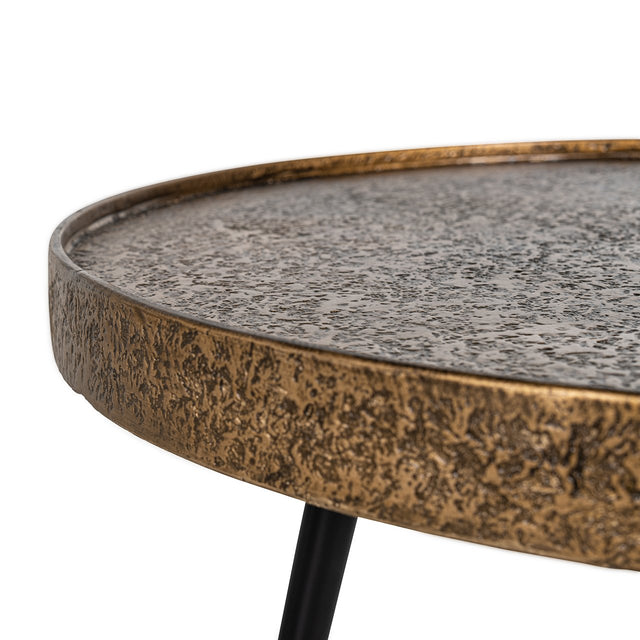 Salontafel Luton set van 3 (Black/gold) van Richmond Interiors – Luxe comfort op maat van PureWonen. Vraag naar de beste prijs.