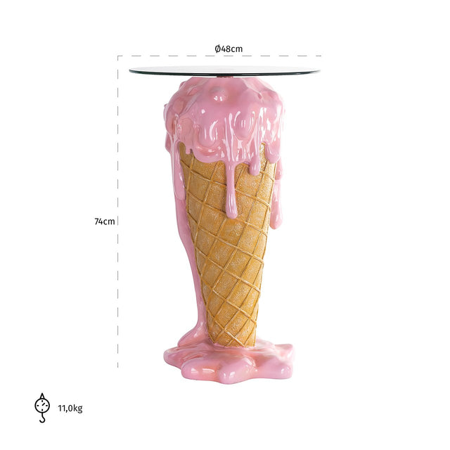 Bijzettafel Ice (Pink) van Richmond Interiors – Luxe comfort op maat van PureWonen. Vraag naar de beste prijs.