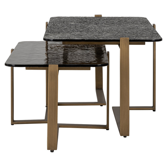 Salontafel Sterling set van 2 (Brown) van Richmond Interiors – Luxe comfort op maat van PureWonen. Vraag naar de beste prijs.