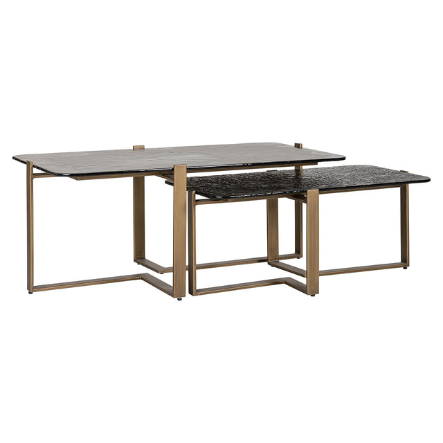 Salontafel Sterling set van 2 (Brown) van Richmond Interiors – Luxe comfort op maat van PureWonen. Vraag naar de beste prijs.